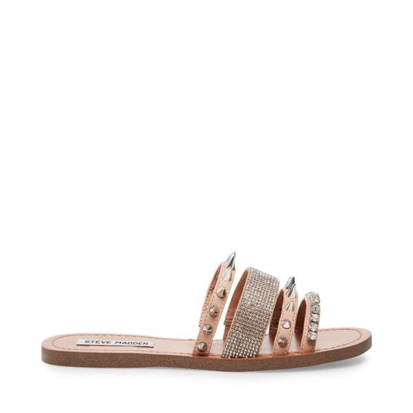 Steve Madden Lindy Natural Women\'s Sandals Beige Multicolor | SM-180PY