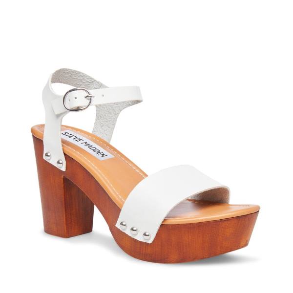 Steve Madden Luna Women's Heels White | SM-582LO