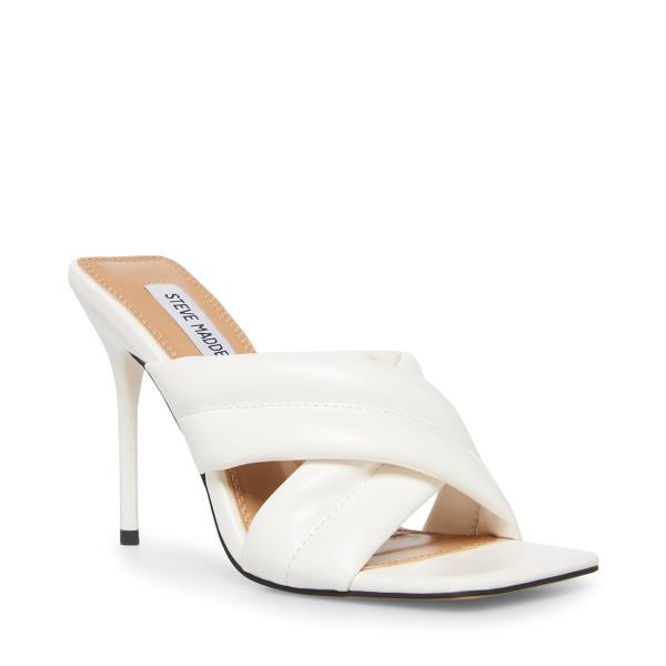 Steve Madden Lyric Women's Heels White | SM-791LR