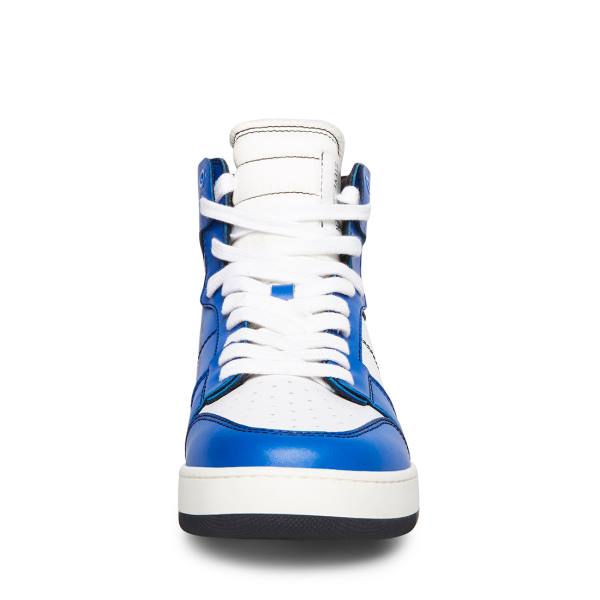 Steve Madden Mallow-white-blue Men's Sneakers Red White Blue | SM-149ZL