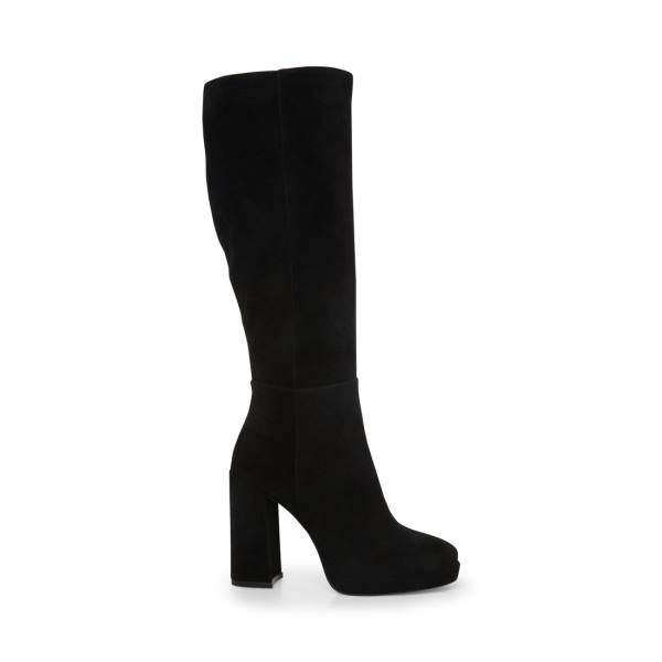 Steve Madden Marcello Suede Women\'s Boots Black | SM-091QF