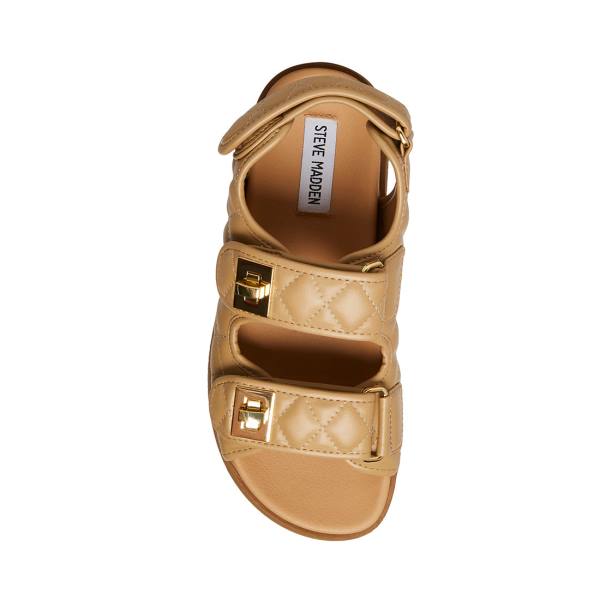 Steve Madden Margie Tan Women's Sandals Brown | SM-138OD