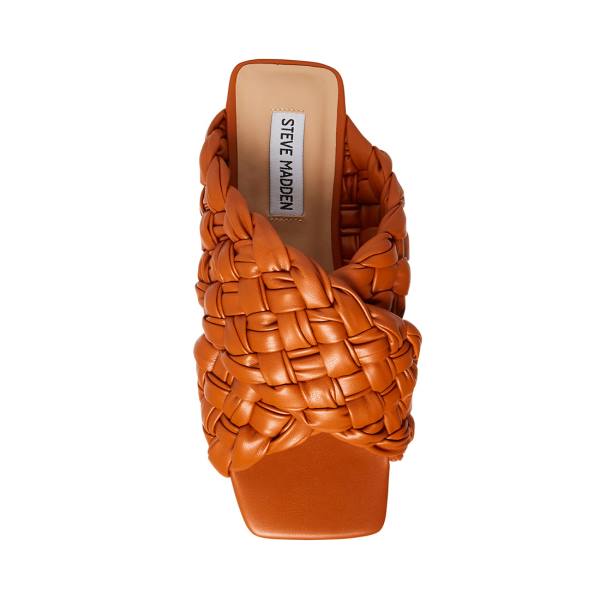 Steve Madden Marina Burnt Women's Sandals Orange | SM-403CF