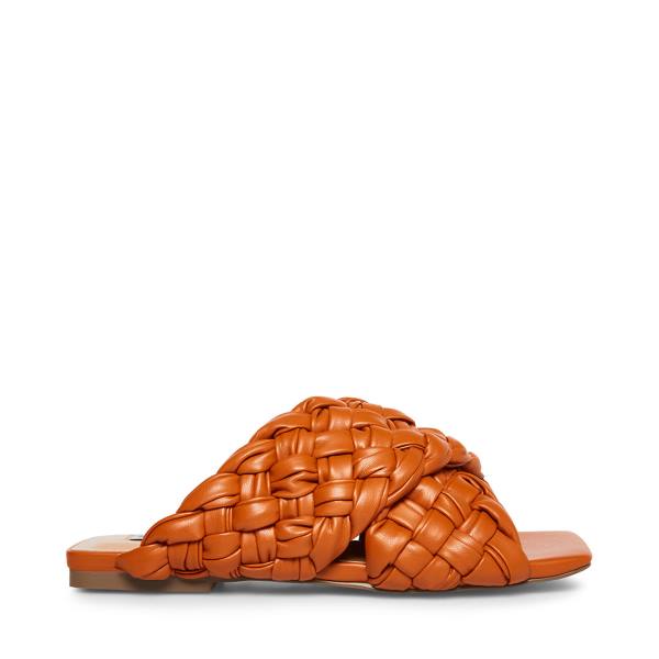 Steve Madden Marina Burnt Women\'s Sandals Orange | SM-403CF