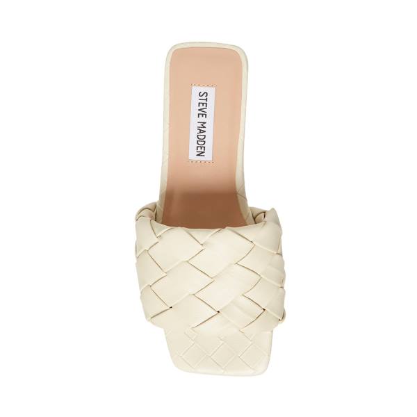 Steve Madden Martine Bone Women's Sandals Beige | SM-371TO