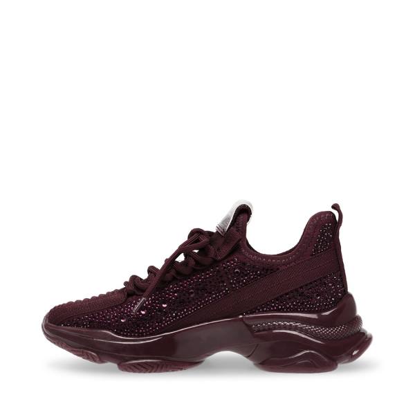 Steve Madden Maxima Burgundy Women's Sneakers Burgundy Multicolor | SM-605DX