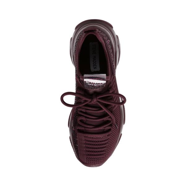 Steve Madden Maxima Burgundy Women's Sneakers Burgundy Multicolor | SM-605DX