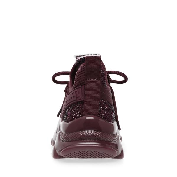 Steve Madden Maxima Burgundy Women's Sneakers Burgundy Multicolor | SM-605DX