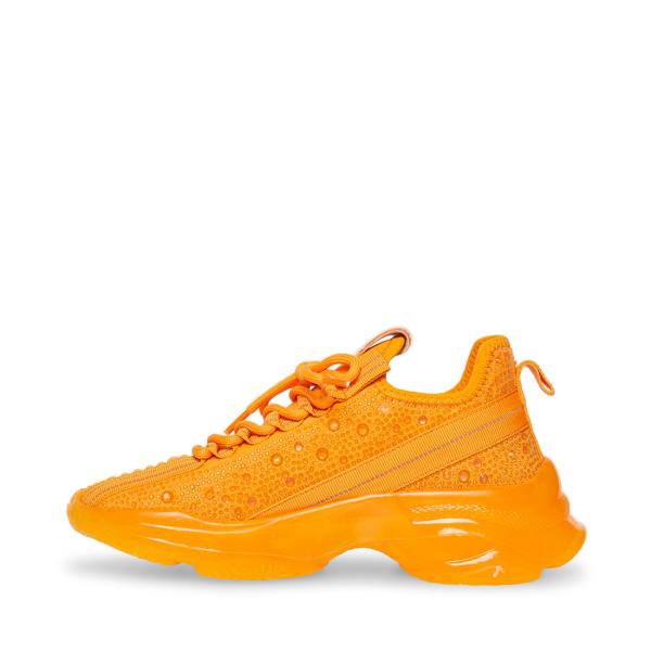 Steve Madden Maxima Women's Sneakers Orange | SM-490WD