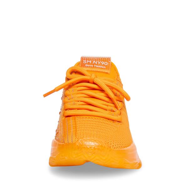 Steve Madden Maxima Women's Sneakers Orange | SM-490WD