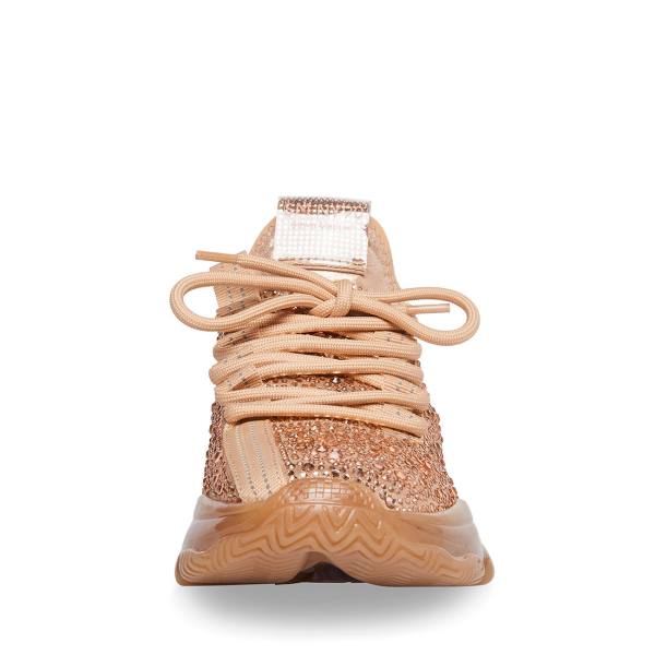 Steve Madden Maxima-r Women's Sneakers Rose Gold | SM-673LV