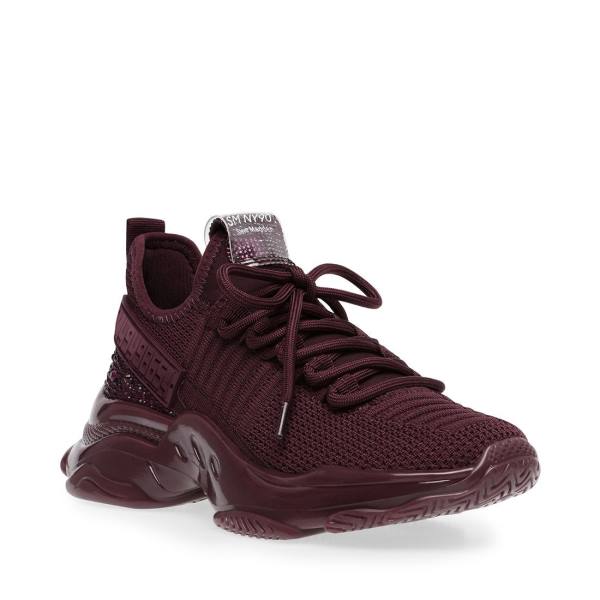 Steve Madden Maxx Burgundy Men's Sneakers Burgundy | SM-574JF