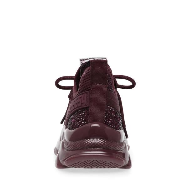 Steve Madden Maxx Burgundy Men's Sneakers Burgundy | SM-574JF