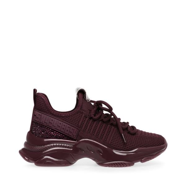 Steve Madden Maxx Burgundy Men\'s Sneakers Burgundy | SM-574JF