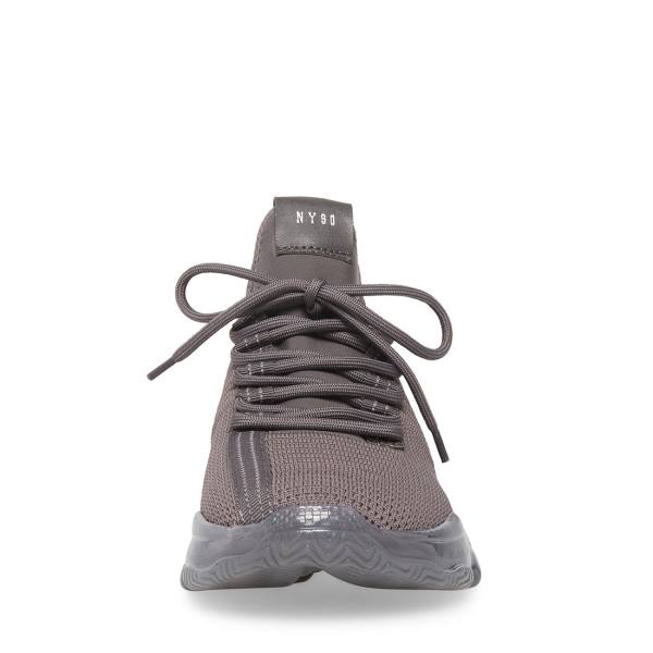 Steve Madden Maxxximo Charcoal Men's Sneakers Grey | SM-052SR