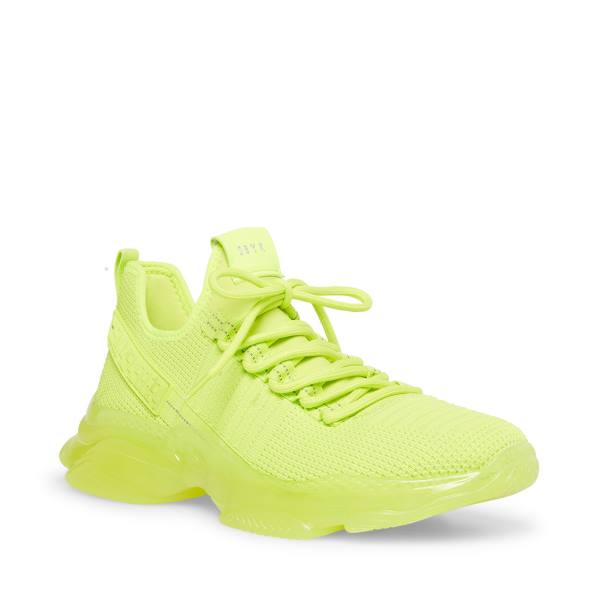 Steve Madden Maxxximo Lime Men's Sneakers Light Green | SM-731JA