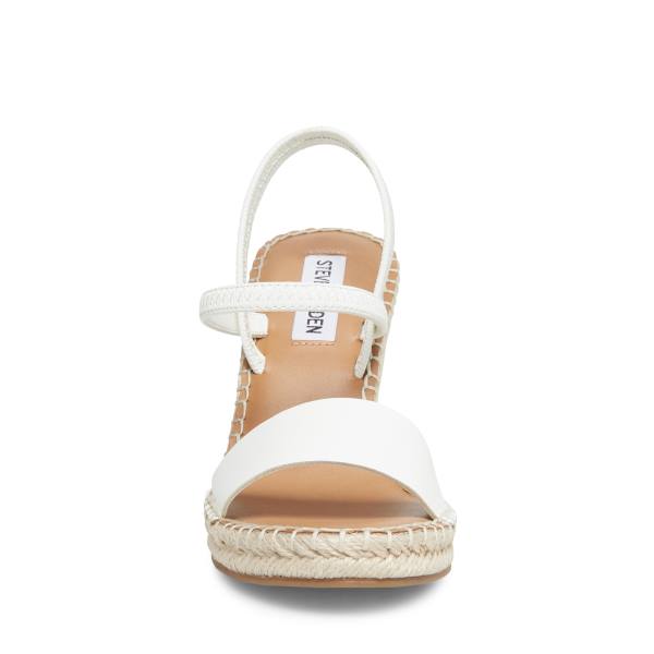 Steve Madden Mckenzie Women's Sandals White | SM-076ML