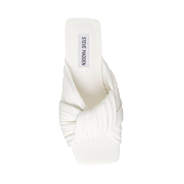 Steve Madden Mentor Women's Sandals White | SM-176VS