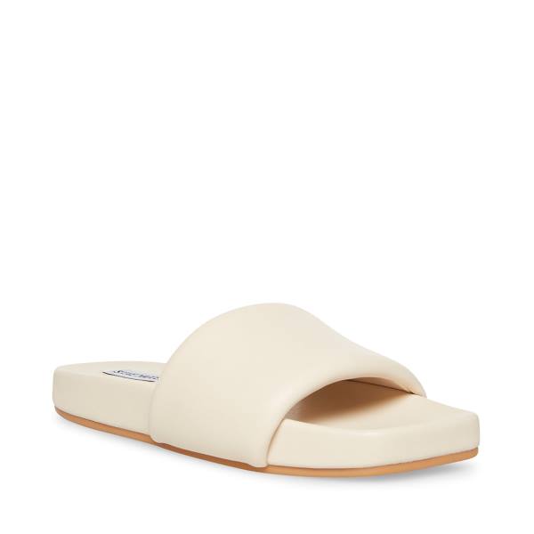 Steve Madden Mosy Bone Women's Sandals Beige | SM-674TL