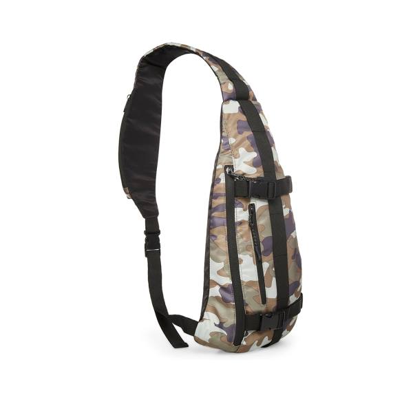 Steve Madden Multi-pocket Sling Camo Men's Shoulder Bags Black | SM-208ZJ