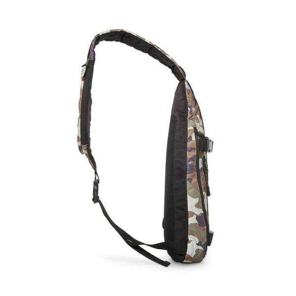 Steve Madden Multi-pocket Sling Camo Men's Shoulder Bags Black | SM-208ZJ