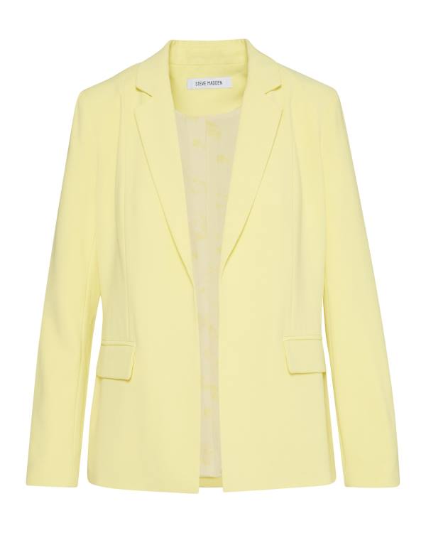 Steve Madden Neon Blazer Women's Jackets Yellow | SM-016HF