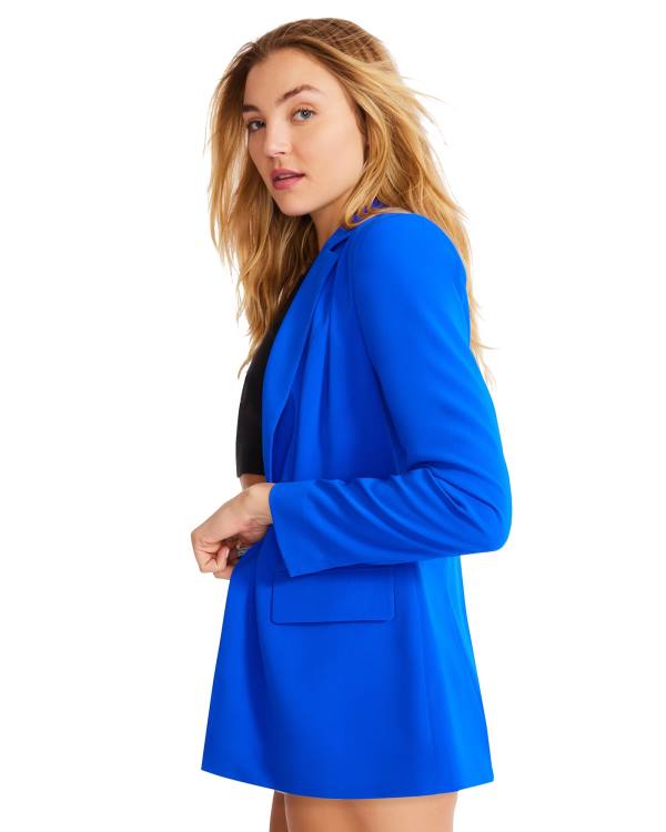 Steve Madden Neon Blazer Women's Jackets Blue | SM-678WG