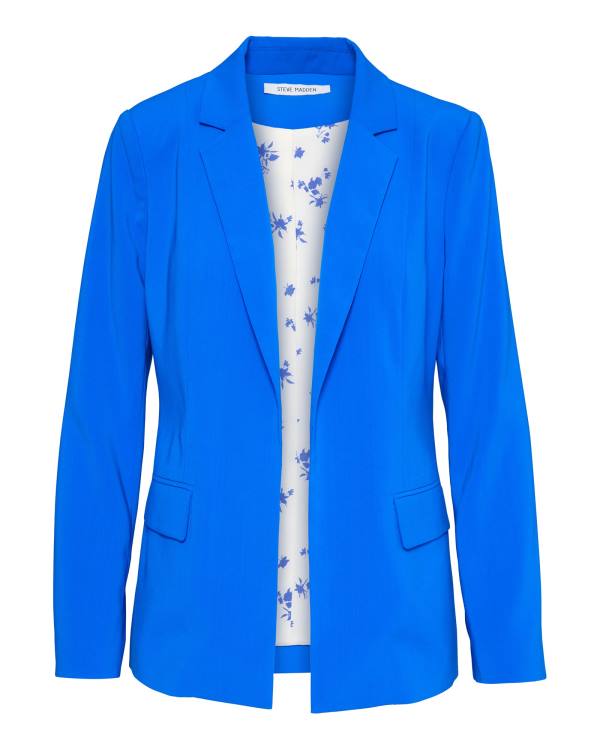 Steve Madden Neon Blazer Women's Jackets Blue | SM-678WG