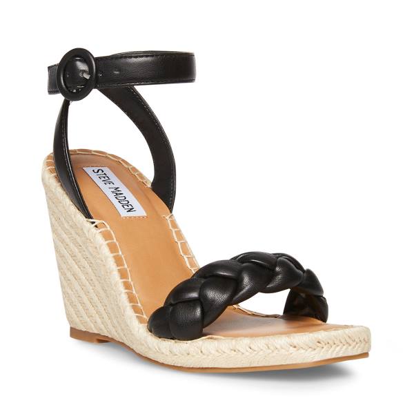 Steve Madden Novah Women's Sandals Black | SM-401TD