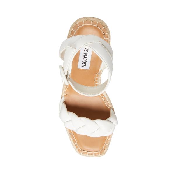 Steve Madden Novah Women's Sandals White | SM-245MA