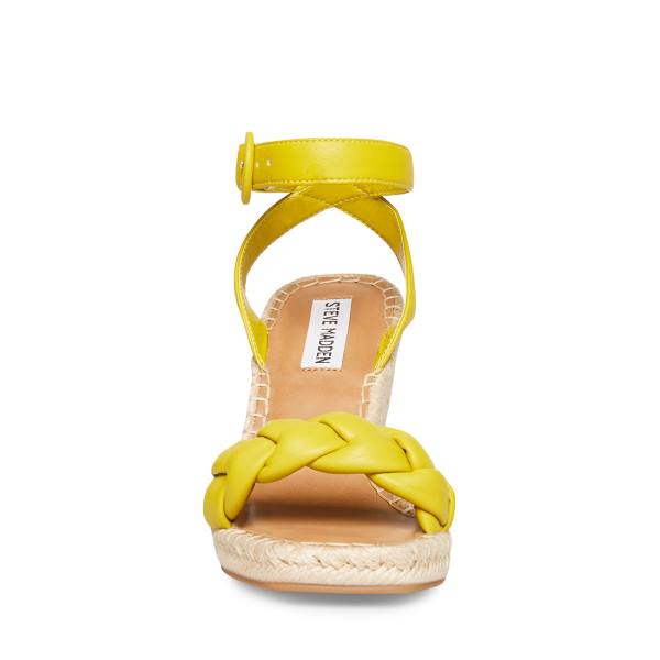 Steve Madden Novah Women's Sandals Yellow | SM-416CA