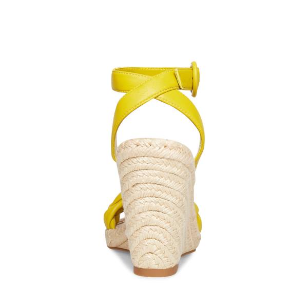 Steve Madden Novah Women's Sandals Yellow | SM-416CA