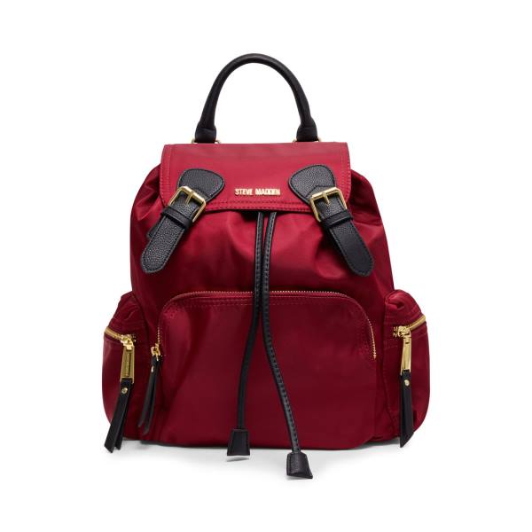 Steve Madden Nylon Wine Women\'s Backpacks Red | SM-163SF