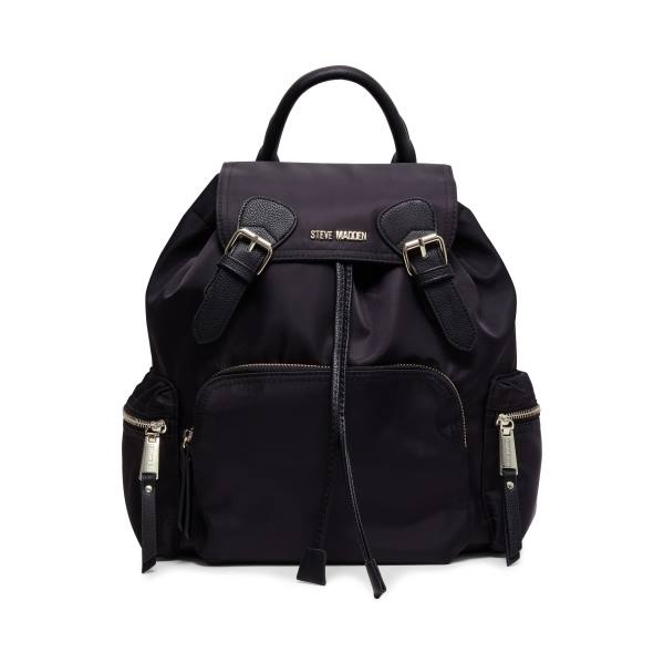 Steve Madden Nylon Women\'s Backpacks Black | SM-074TG