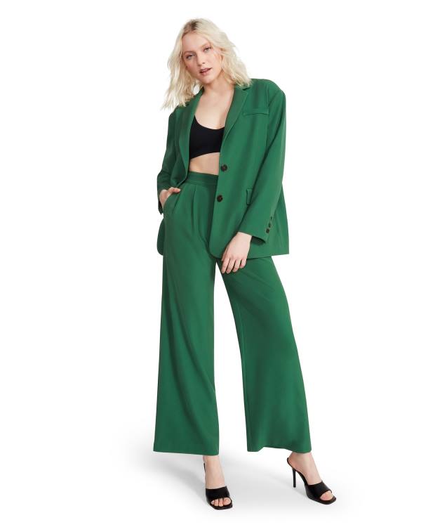 Steve Madden Oversized Blazer Women's Jackets Green | SM-539YT