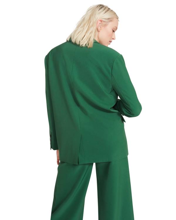 Steve Madden Oversized Blazer Women's Jackets Green | SM-539YT