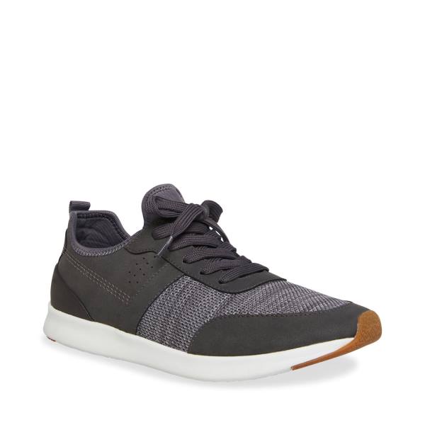 Steve Madden P-stevy Charcoal Men's Sneakers Grey | SM-047MR