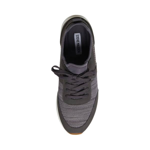 Steve Madden P-stevy Charcoal Men's Sneakers Grey | SM-047MR