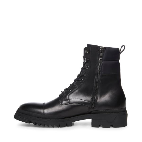 Steve Madden Paolo Box Men's Boots Black | SM-504TD