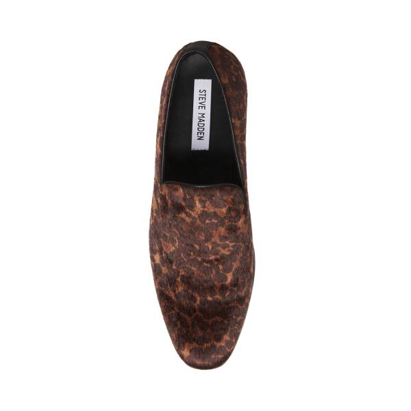 Steve Madden Parigi Leopard Men's Loafers Leopard | SM-762AT