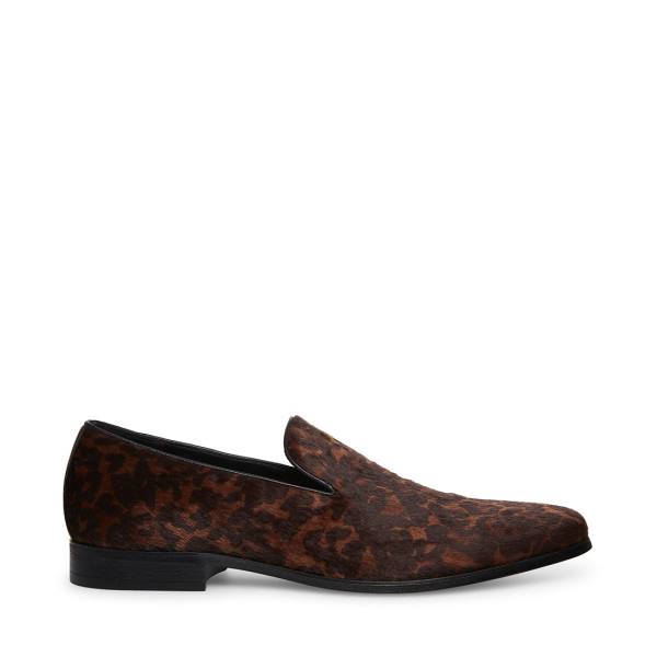 Steve Madden Parigi Leopard Men\'s Loafers Leopard | SM-762AT