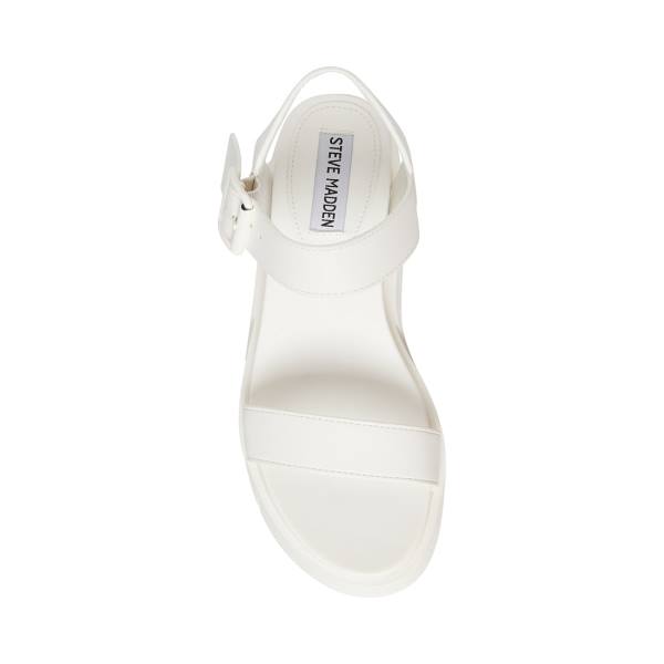 Steve Madden Pastry Women's Sandals White | SM-952ZU