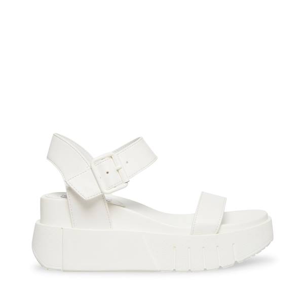 Steve Madden Pastry Women\'s Sandals White | SM-952ZU