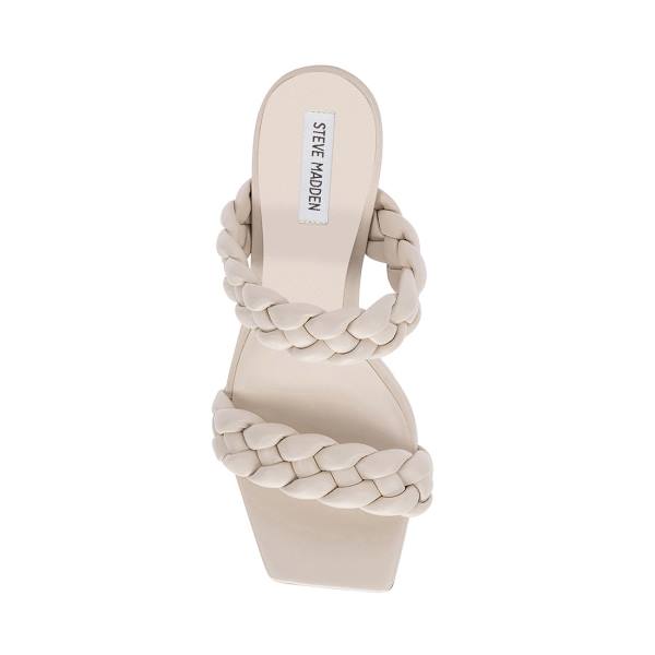 Steve Madden Paxton Ivory Women's Heels White | SM-923ER