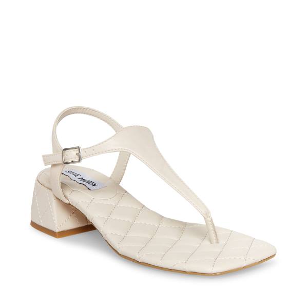 Steve Madden Pepper Bone Women's Sandals Beige | SM-726MK