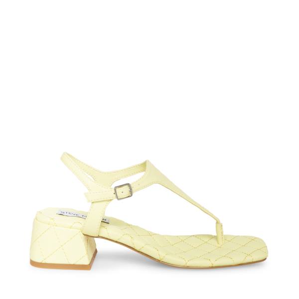 Steve Madden Pepper Women\'s Sandals Yellow | SM-625DQ