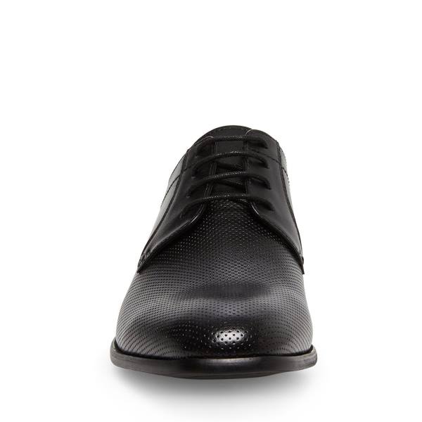 Steve Madden Perris Leather Men's Dress Shoes Black | SM-813GH