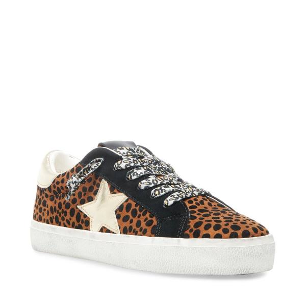 Steve Madden Philosophy Leopard Women's Sneakers Leopard Multicolor | SM-576YS