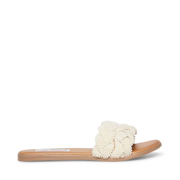 Steve Madden Phraya Women\'s Sandals White | SM-140HI