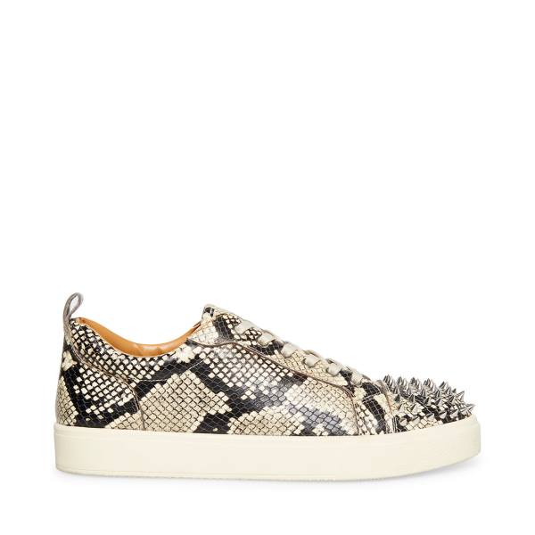 Steve Madden Portall Natural Snake Men\'s Sneakers Beige Snake | SM-076NU